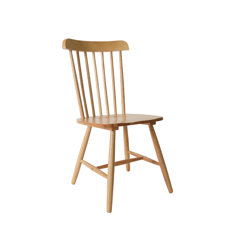 2PCS Ton Chair Nordic Solid Wood Dining Chair with Nature Oak - HMZ-FN-DC-TONCHAIR-NO