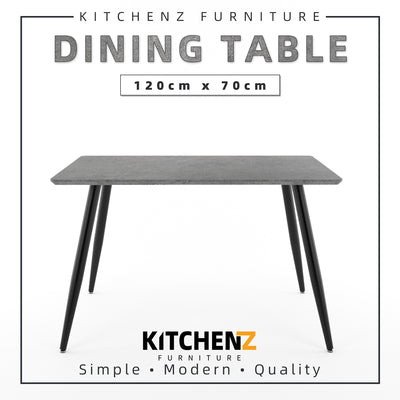 4FT Modern 4 Seater Contemporary Dining Table-HMZ-FN-DT-JT01(12070)-GY