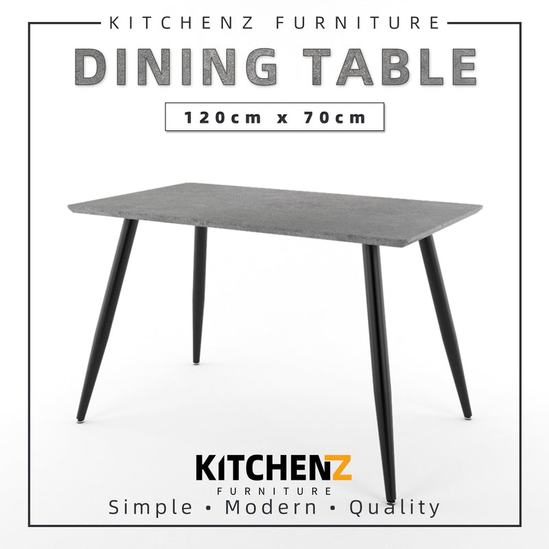 4FT Modern 4 Seater Contemporary Dining Table-HMZ-FN-DT-JT01(12070)-GY