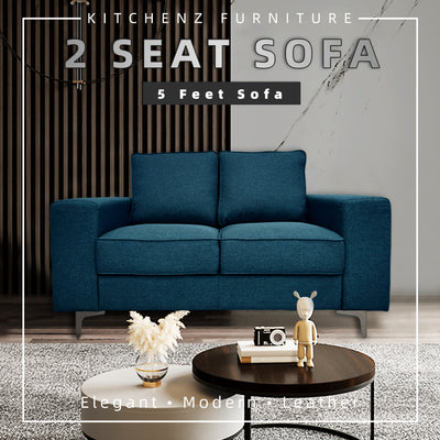 (EM) 5FT Modern & Simple 2 Seater Linen Fabric Sofa-HMZ-FN-SF-AE2656-2S