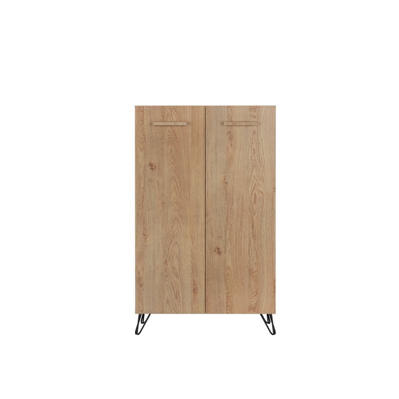 3FT Chester Series Shoe Cabinet With Door Kabinet Kasut Shoe Rack Cabinet Kasut Rak Kasut Bertutup-HMZ-FN-SR-C1402-OAK