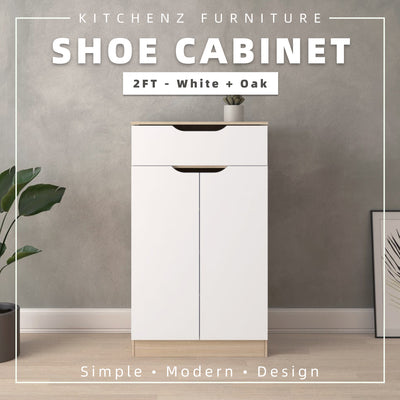 (EM) 2FT/2.6FT Shoe Cabinet Modernist Design Shoe Rack / Rak Kasut-HMZ-FN-SR-3723/3724
