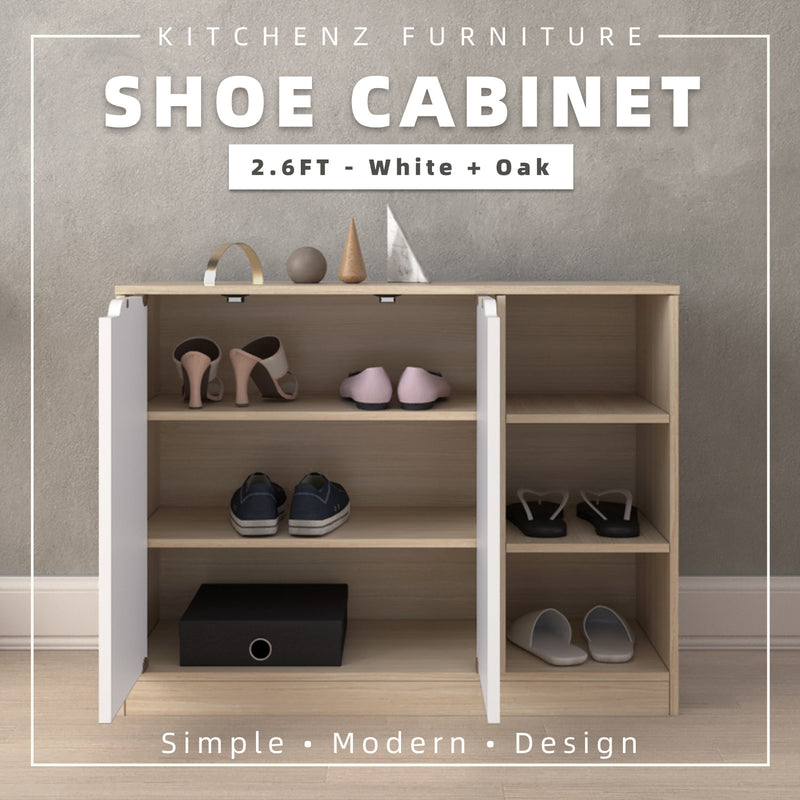 2FT/2.6FT Shoe Cabinet Modernist Design Shoe Rack / Rak Kasut-HMZ-FN-S ...