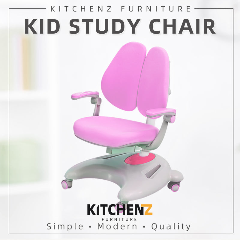 Adjustable Kid Study Chair with Armrest / Saddle-Shaped Comfortable Cushion-HMZ-FN-WC-28