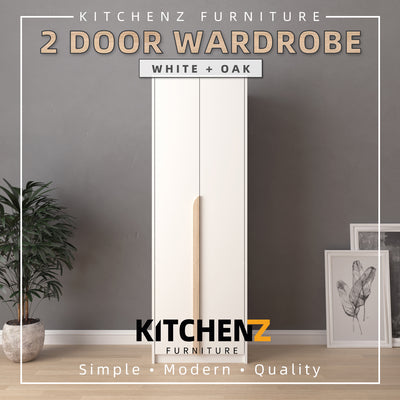 2FT 2 Door Wardrobe Particle Board with Hanging Rod-HMZ-FN-WD-S3011 / S4011