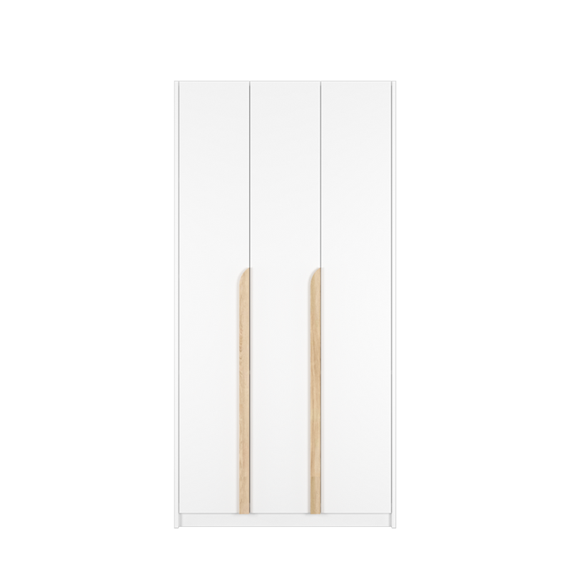 (EM) 3FT 3 Door Wardrobe Particle Board with Hanging Rod-HMZ-FN-WD-S3013