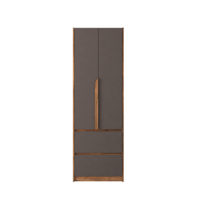 2FT 2 Door Wardrobe with 2 Drawers Particle Board-HMZ-FN-WD-S3012 / S4012