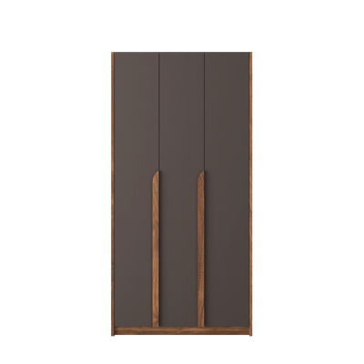 3FT 3 Door Wardrobe Particle Board with Hanging Rod-HMZ-FN-WD-S3013 / S4013