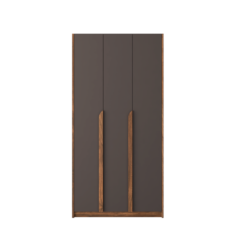 3FT 3 Door Wardrobe Particle Board with Hanging Rod-HMZ-FN-WD-S3013 / S4013