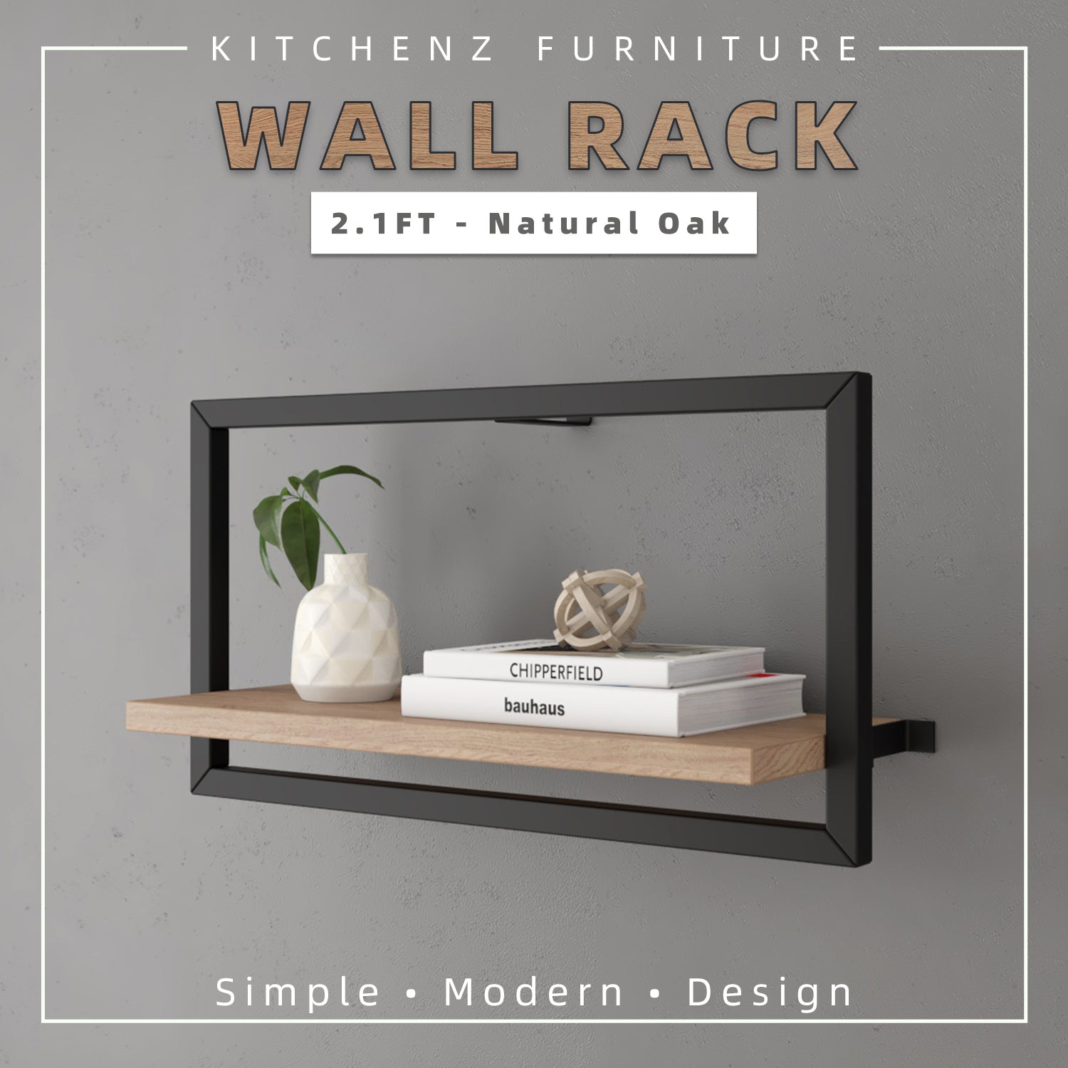 Wall Rack Large 2.1FT Chester Series Wall Rack Open Storage Wall Unit Rak Dinding-HMZ ...