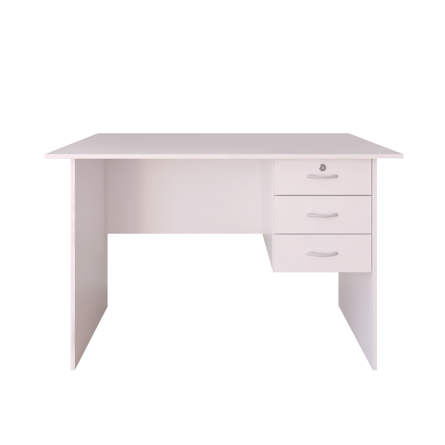 (EM) 4FT Writing Table Solid Board with 1 Locker + 2 Drawers-HMZ-FN-WT ...