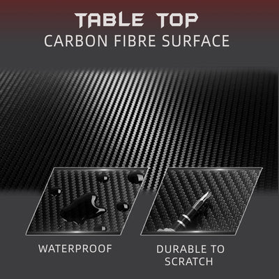 120CM / 140CM Z Series Carbon Fiber Surface With Modern Simple E-sports Gaming Table-HMZ-GT-JF-12060/14060-ZL-BK
