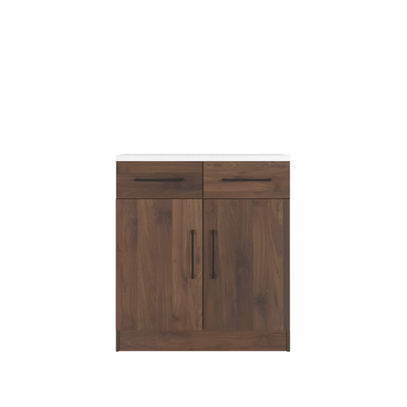(EM) 2.6FT Ventura Series Kitchen Cabinets Base Unit / Kitchen Storage-HMZ-KBC-MFC9080-WN