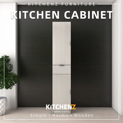 [FREE SHIPPING] 1.4FT Wesley Series Kitchen Cabinets / Kitchen Storage / Kitchen Tall Unit-HMZ-KTC-W2040-WW