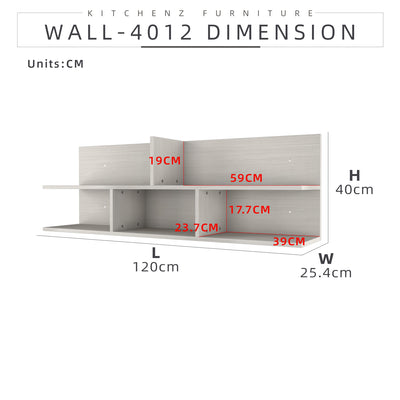 4FT Wesley Series Kitchen Cabinets / Kitchen Storage / Kitchen Wall Unit-HMZ-KWC-W4012-WW