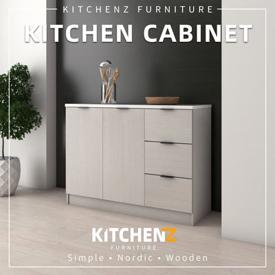 [FREE SHIPPING] 4FT Wesley Series Kitchen Cabinets Base Unit / Kitchen Storage-HMZ-KBC-W9012-WW