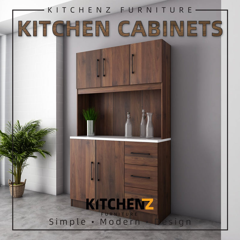 (EM) 4FT Ventura Series Kitchen Cabinets / Kitchen Storage / Kitchen Tall Unit-HMZ-KC-MFC2012-WN