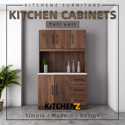 4FT Ventura Series Kitchen Cabinets / Kitchen Storage / Kitchen Tall Unit-HMZ-KC-MFC2012-WN