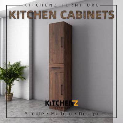 (EM) 1.4FT Ventura Series Kitchen Cabinets / Kitchen Storage / Kitchen Tall Unit-HMZ-KTC-MFC2040-WN