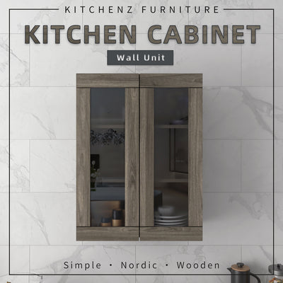 [FREE SHIPPING] 1.9FT Doterra Series Kitchen Cabinets Wall Unit Kitchen Storage Drawer Storage Kabinet Dapur-KWC-MFCD7912-CC+MW
