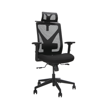 Mike High Back Mesh Ergonomic Office Chair-HMZ-OC-HB-MIKE-BK+BK