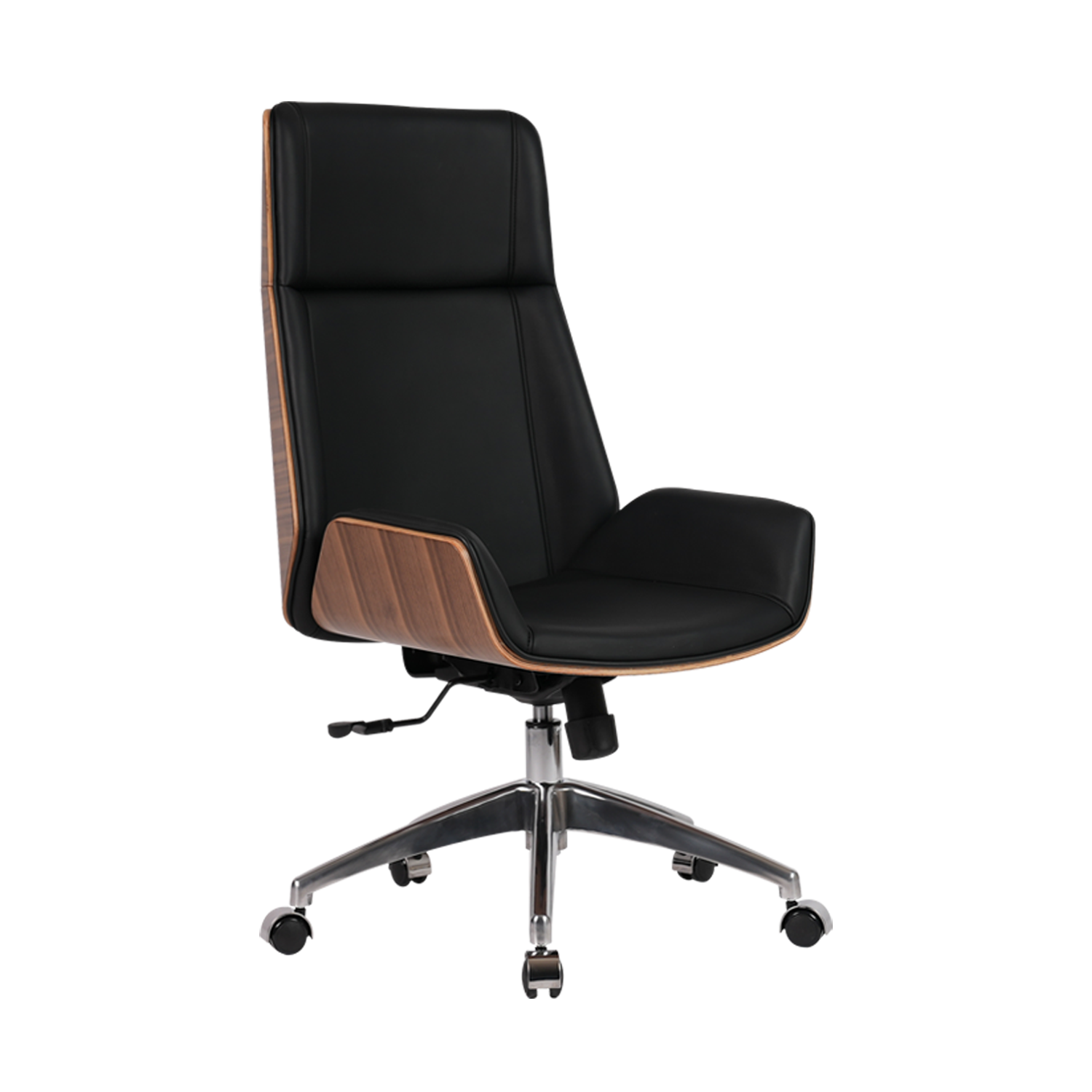 Nando Contemporary PU Leather High Back Office Chair with Ergonomic De