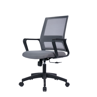 (EM) EVA Mesh Office Chair with Ergonomic Design-HMZ-OC-MB-EVA-BK+BK