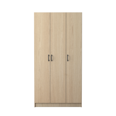 (EM) 3FT 3 Door Wardrobe Solid Board with 6 Shelves-HMZ-FN-WD-6001