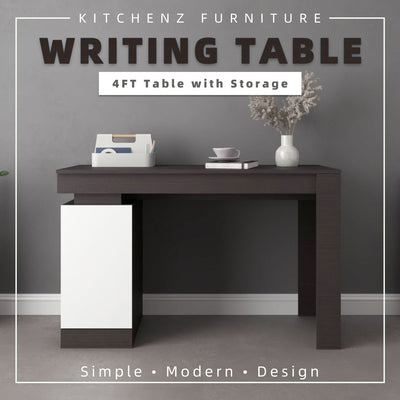 (EM) 4FT Jordan Series Writing Table with Storage Office Study Table - HMZ-FN-WT-J2007