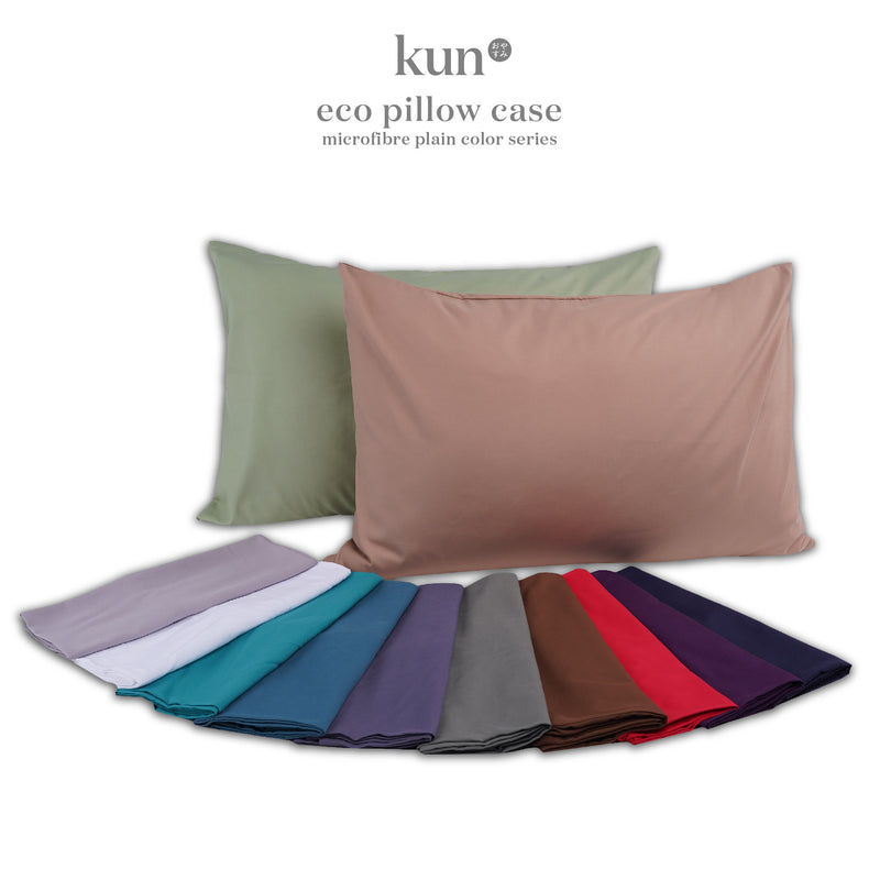 (EM) Kun 12 Colours Premium Mircofibre Pillow Case/ Sarung Bantal (20" x 30")-2030PCMMB105