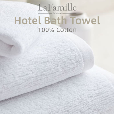 100% Cotton Adult Size Bath Towel-LF-TW-L70140-WHT