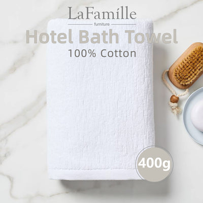 100% Cotton Adult Size Bath Towel-LF-TW-L70140-WHT
