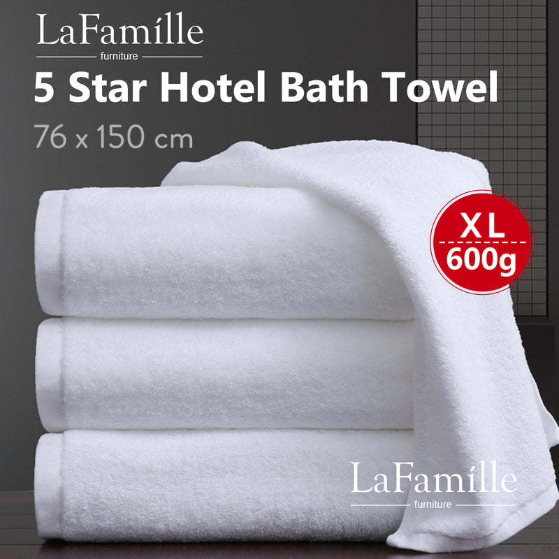 100% Cotton XL King Size Premium Hotel Adult Bath Towel-LF-TW-XL76150-WHT