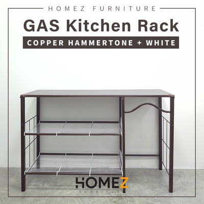 3.8FT Copper Stove Rack/ Gas Rack/ Stove Table/ Kitchen Rack/ Kitchen Table/ Cutlery Rack/ Cooking Table/ Cooking Rack/ Dishes Rack/ Storage Rack-3V NZ630NA-SVW