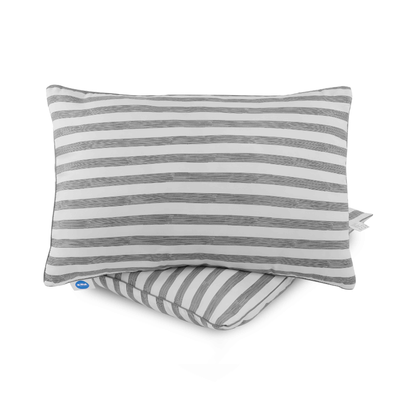 (EM) Kun Executive Grey Stripe Smooth Touch Fabric Premium Pillow / Bantal-STRIPE
