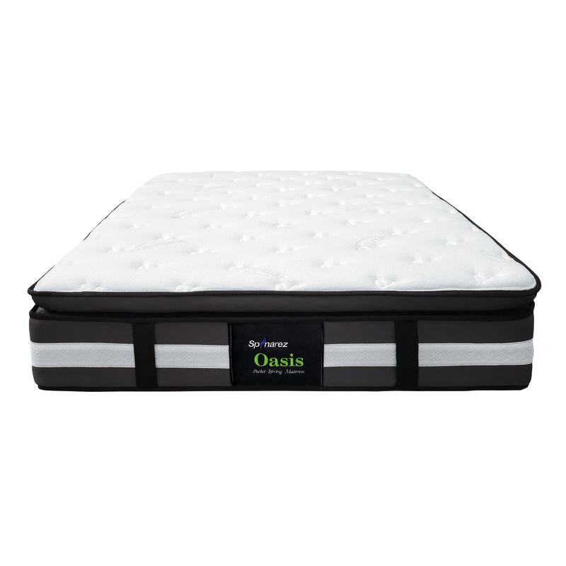 (FREE Shipping) 13inch SpinaRez Oasis Tilam Mattress Individual Pocket Spring System + Pillow Top Padding+ Foam Encased Edge Support-Spinarez-Oasis