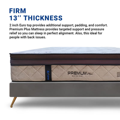 (FREE Shipping) 13inch SpinaRez Premium Plus Mattress Individual Pocket Spring Mattress-Spinarez-PremiumPlus