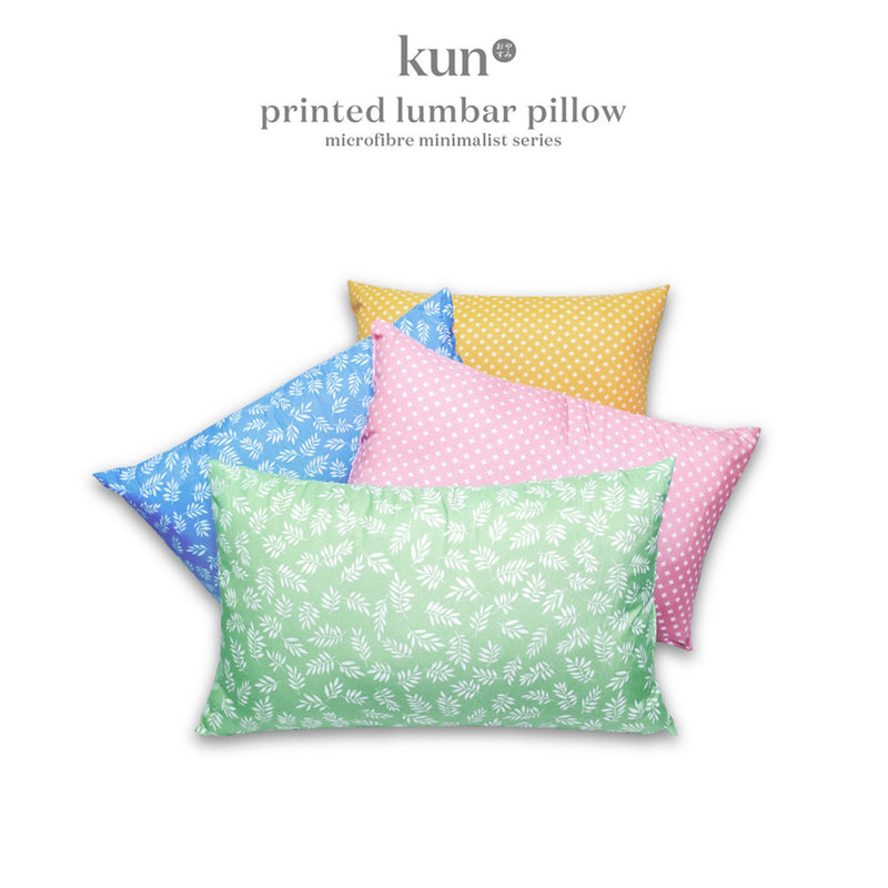 (EM) Kun Minimalist Printed Design Series Ergonomic Lumbar Pillow / Office Chair Back Supportive Pillow (30cm x 50cm)