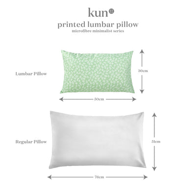 (EM) Kun Minimalist Printed Design Series Ergonomic Lumbar Pillow / Office Chair Back Supportive Pillow (30cm x 50cm)