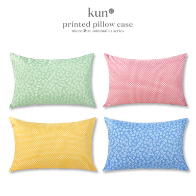 (EM) Kun New Arrival Minimalist Printed Design Microfibre Pillowcase/ Sarung bantal 20" x 30" (1 PCS ONLY)-2030PCMMB105