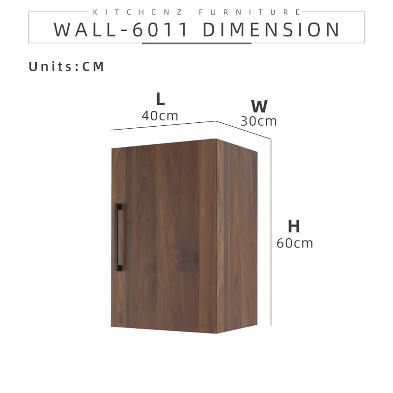 1.3FT Ventura Series Kitchen Cabinets / Kitchen Storage / Kitchen Wall Unit-HMZ-KWC-MFC6011-WN