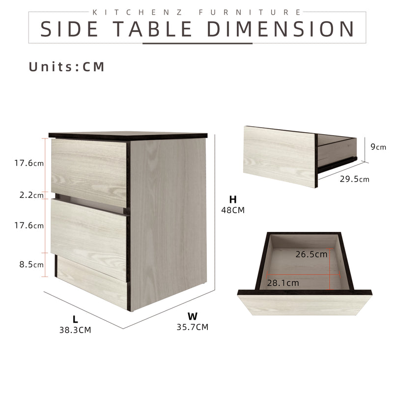 (FREE Shipping & FREE Installation) 1.2Ft Side Table / Meja Tepi / Coffee Table - HMZ-FN-ST-7009