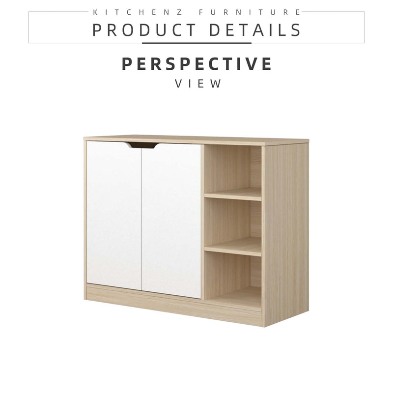 Shoe Rack Modular Cabinet Router Design 2FT Shoe Cabinet Modernist Design Wooden Shoe Rack Storage Cabinet Rak ...