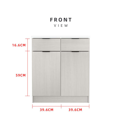 2.6FT Wesley Series Kitchen Cabinets Base Unit / Kitchen Storage-HMZ-KBC-W9080-WW