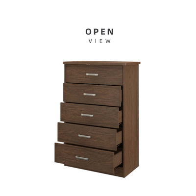 2.5FT Madero Series Chest Drawer with 5 Layer Drawer Storage - HMZ-FN-CD-M0750-WN