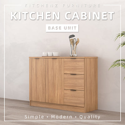4FT Riley Series Kitchen Cabinets Base Unit Kitchen Storage Kabinet Dapur-R9012-HS