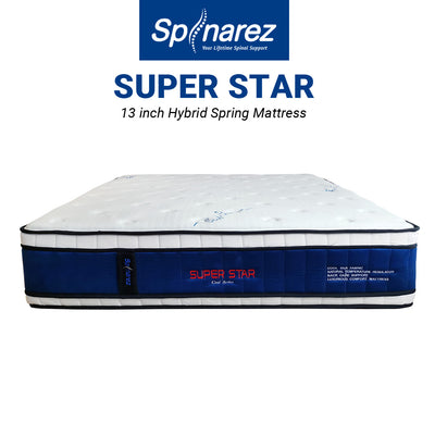 (FREE Shipping) 13inch SpinaRez Super Star Mattress High Hybrid Spring tilam Foam Mattress-Spinarez-SuperStar