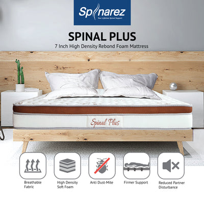 (FREE Shipping) 7inch SpinaRez Spinal Plus Tilam Mattress Euro Top + Coconut Fiber + Foam-Spinarez-SpinalPlus