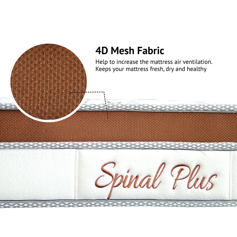 (FREE Shipping) 7inch SpinaRez Spinal Plus Tilam Mattress Euro Top + Coconut Fiber + Foam-Spinarez-SpinalPlus