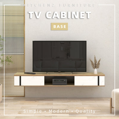 6FT Wall TV Cabinet (for 60" inch TV) with 2 Sliding Door Kabinet TV Dinding (1506+1507)